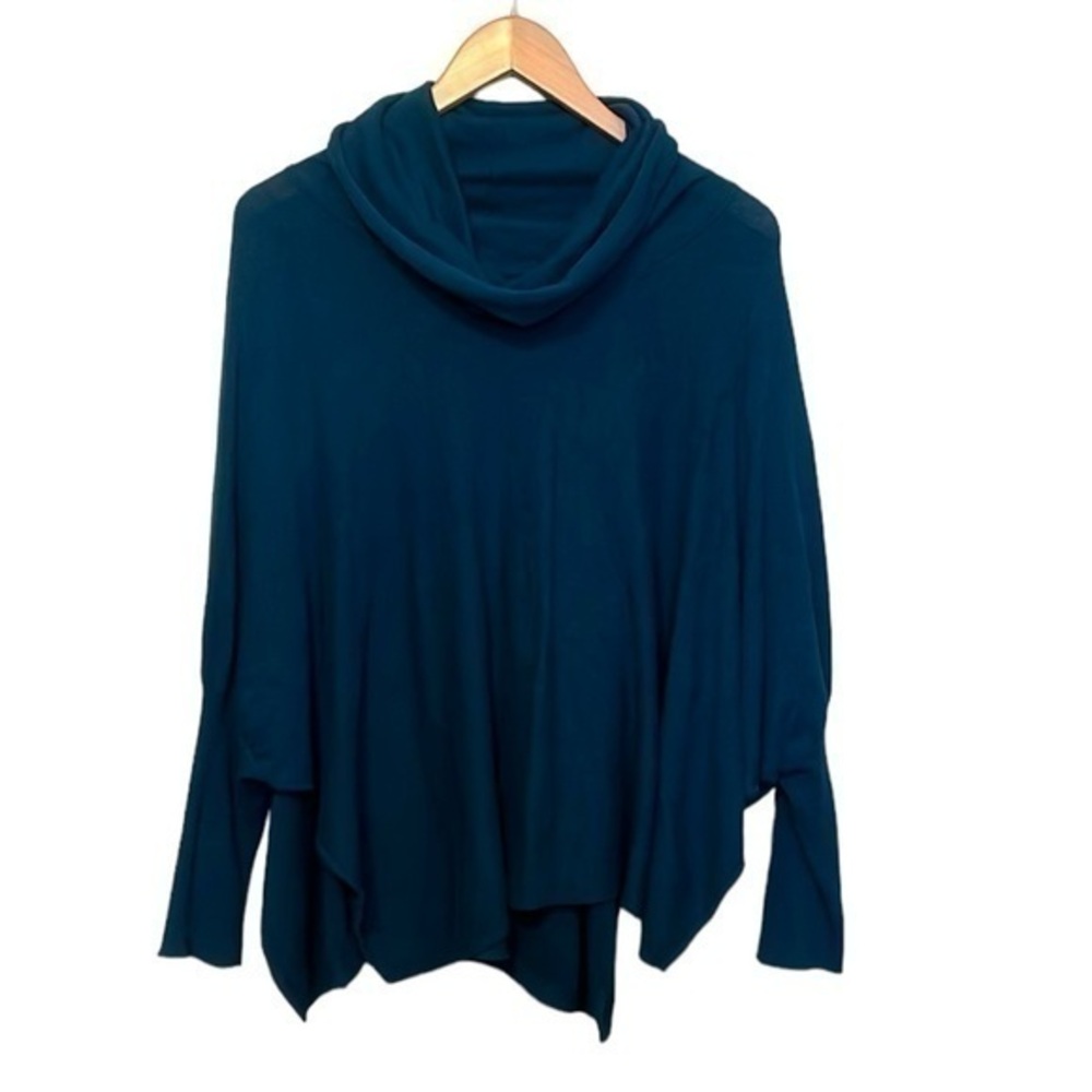 Alfani Sweater Blouse, Cowl Neck, Statement Sleeves, womens size XS, color green